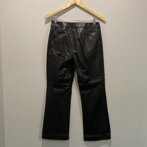 Danier Black High Rise Leather Pants medium - Picture 6 of 12